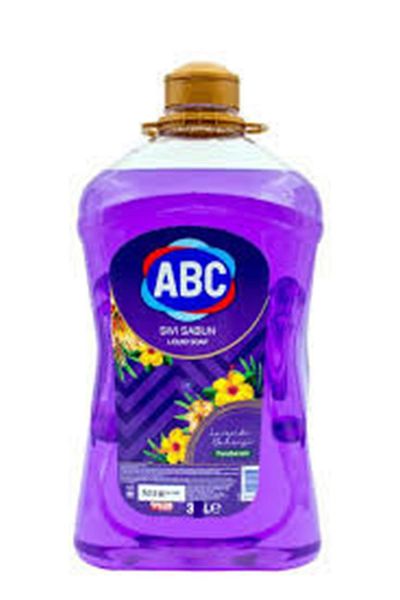 ABC Purple Floral Patterned Liquid Soap - 3 Liter