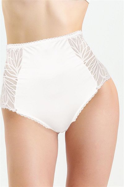 Magic Form 586 Women's Ecru Lace High Waist Panties