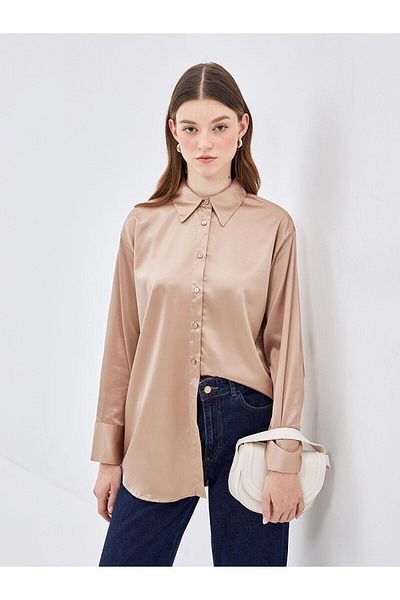 LC Waikiki Γυναικείο πουκάμισο LCW Modest Satin