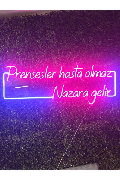 NEON LED KAYSERİ Prensesler Hasta olmaz nazara gelir güzellik merkezi kuaför ...
