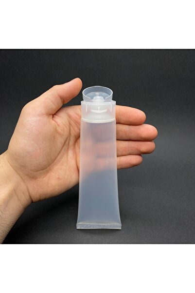 labshop41 Şeffaf Boş Krem Tüpü 100ml , Fliptop Kapaklı Merhem Tüpü ,  Şeffaf ...