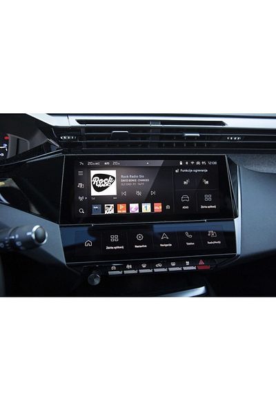 PiyasaSepeti Peugeot 408 GT Compatible Multimedia And Air Conditioning Panel Screen Protector Unbreakable Transparent Tempered Nano Glass