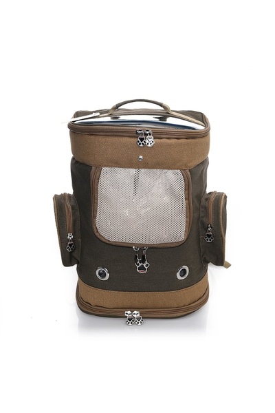 Lepus Kedi ve Köpek Kanvas Çanta Yeşil 30X30X50 Cm