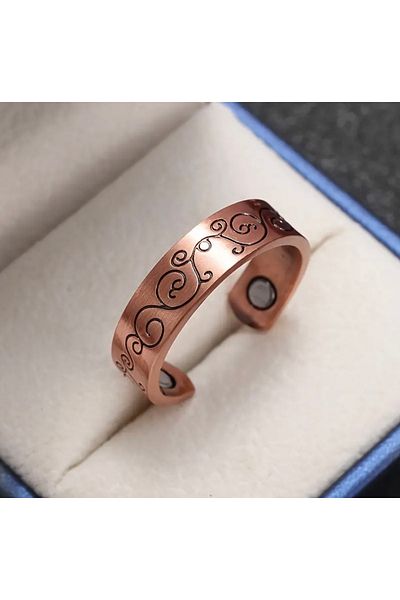 PİRAMİGO Vintage Style Pure Copper Magnetic Ring