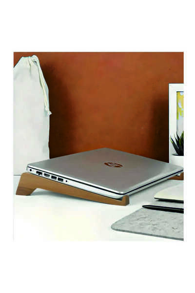 2holgun Ahşap Laptop Tutucu Macbook Standı & Yükseltici Tutucu - Macbook Yüks...
