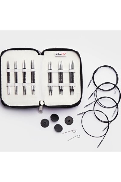 KnitPro Karbonz Midi Şiş Seti - Kısa Uçlu (10CM)