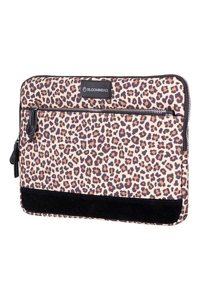 BloominBag حافظة كمبيوتر محمول/كمبيوتر محمول مقاس 13 بوصة من Earthy Leopard