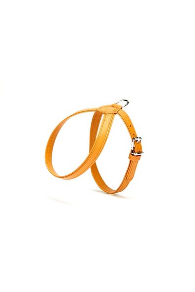Angoravi Handmade Leather Dog Collar 21 cm X 30 cm Camel