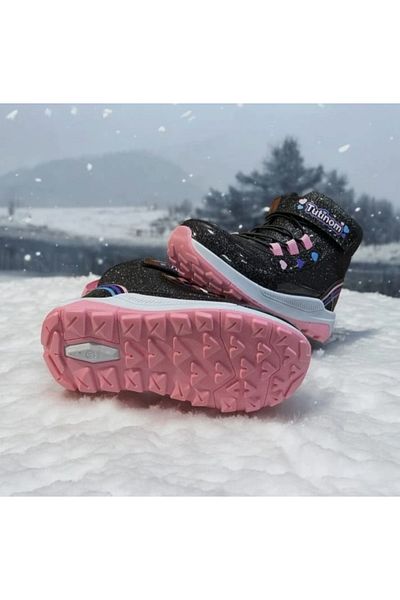 Tutınom Tutinom Girl Winter Αντιολισθητική Σόλα Αδιάβροχη Velcro Μποτάκια