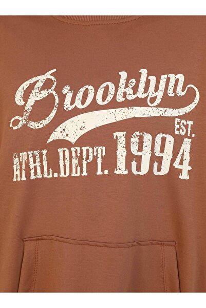 Benin Φούτερ με στάμπα Stone Color Oversize - Benin