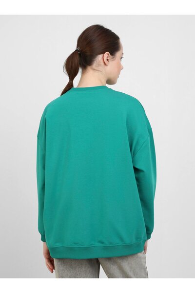 Benin Φούτερ με πράσινη στάμπα με λεπτομέρειες - Benin