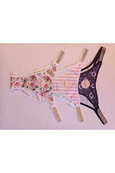 MYSTYLEWORLD vanilya secret yanları taşlı desenli külot