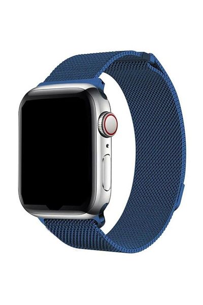 PSGT سوار من الفولاذ المقاوم للصدأ متوافق مع ساعة Apple مقاس 38 مم - 41 مم - تصميم حلقة ميلانو 38