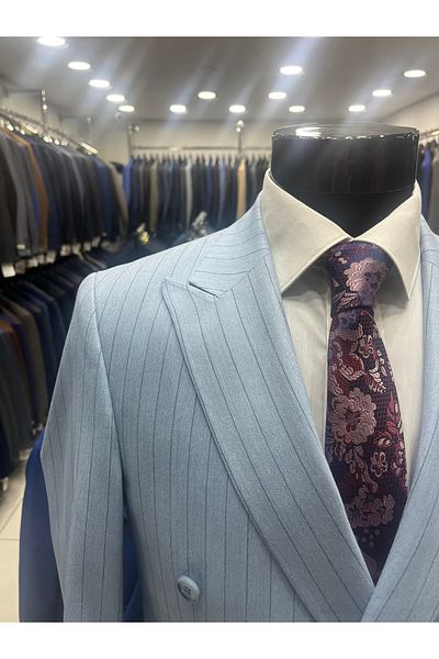 MASSARO Φόρεμα με διπλό ριγέ Slimfit Suit