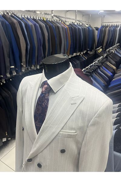 MASSARO Φόρεμα με διπλό ριγέ Slimfit Suit