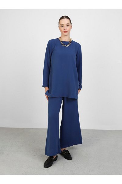 Refka Refka Aerobin Basic Tunic and Pants Set of Two - Navy Blue