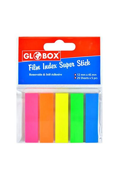 Globox 5X12X45Mm 5 Colors 30 Pack - Index Film