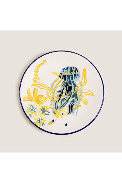 Chakra Chios Octopus Pasta Plate 19 cm Blue/White