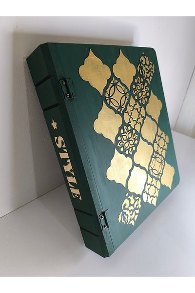 IremTasarimAtolyesi Home Decoration Wooden Book Box Large Size Custom Design