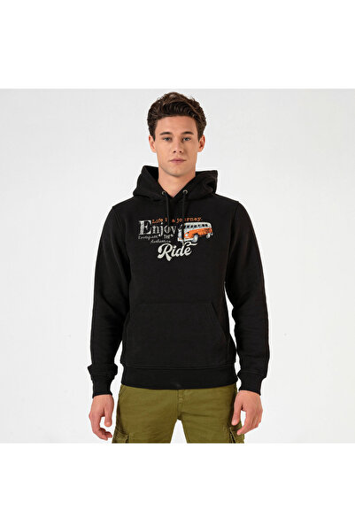 ROUTEFIELD HYPER Чоловічий світшот Чорний ЧОЛОВІЧИЙ СВІТШОТ RFHYPER2122