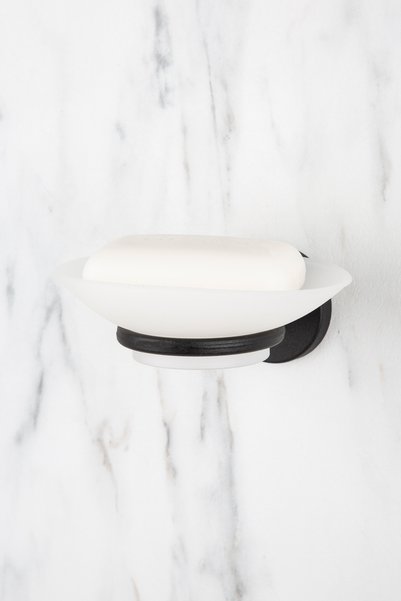 Aktel Banyo Black Soap Holder Solid Soap Holder