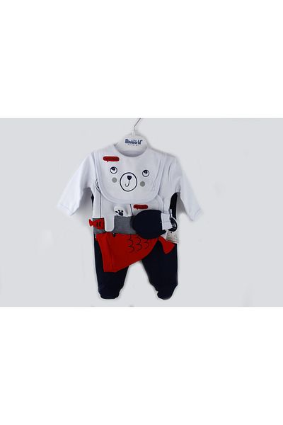 Miniworld 15151 Men's Friends 5-Piece Bodysuit Set-Sax