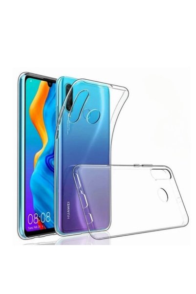 HANPORIUM جراب سيليكون شفاف متوافق مع هاتف Huawei P30 Lite - غطاء حماية كامل ...