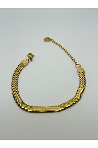 Çelik Arya jewelery 316L non-tarnish Women's steel herringbone bracelet