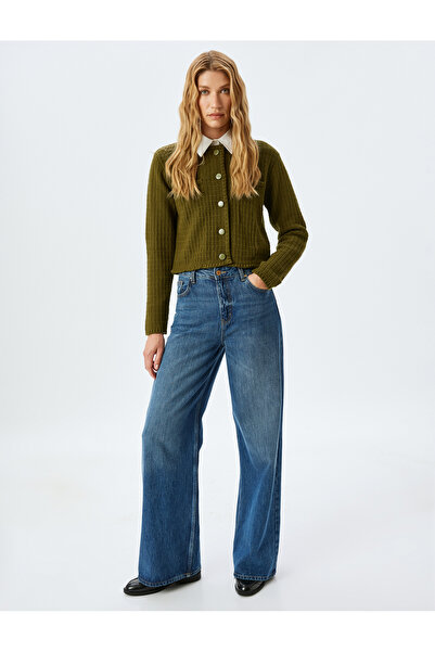 Koton Ζακέτα με μακρύ μανίκι με κουμπιά και τσέπη