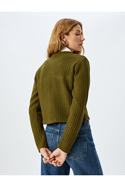 Koton Ζακέτα με μακρύ μανίκι με κουμπιά και τσέπη