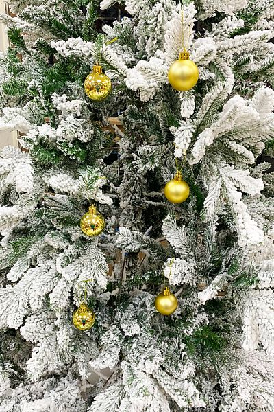 Yusuf Dirik YD Party Supplies Christmas Tree Ball 3 Pieces Shiny 3 Pieces Matte Total 6 Pieces 4 cm Size