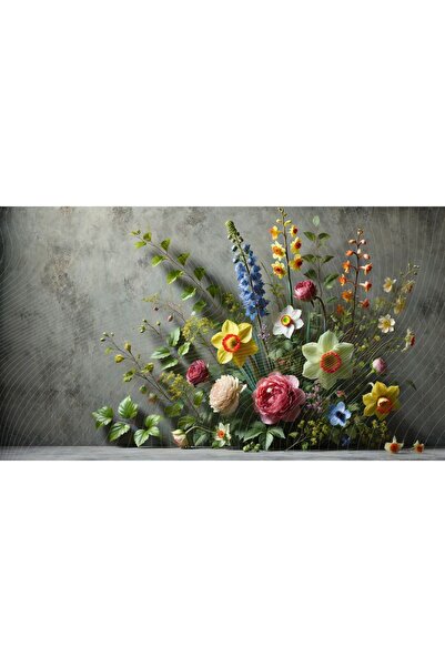 Venspor Model de flori colorate - Fundal de studio uimitor, 200x150cm
