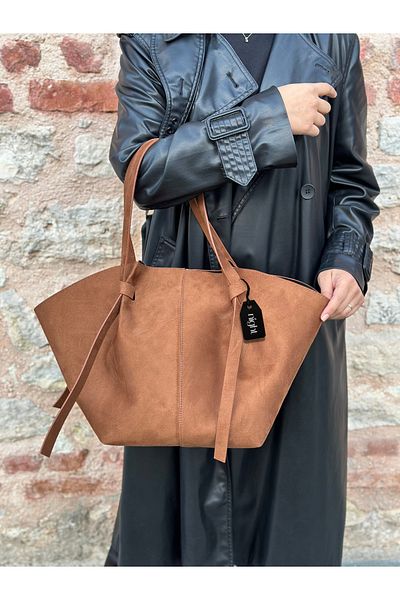 Night Geantă de mână și de umăr pentru femei Big Elite Model Suede