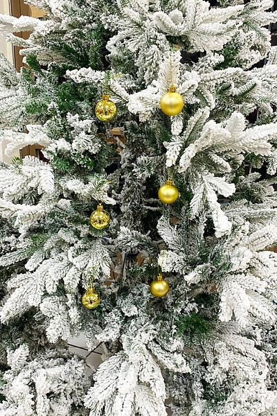 Yusuf Dirik YD Party Supplies Christmas Tree Ball 3 Pieces Shiny 3 Pieces Matte Total 6 Pieces 4 cm Size