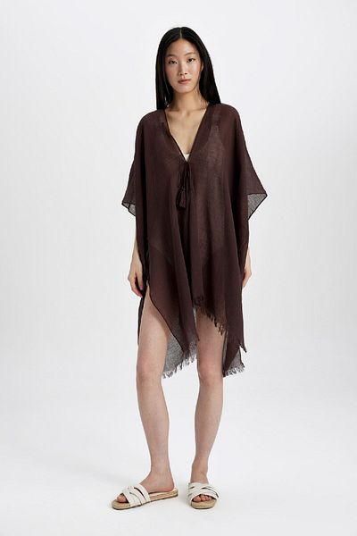 DeFacto Fall in Love Baumwoll-Kimono mit normaler Passform Z0696AZ24SM