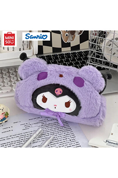 Genel Markalar Sanrio Kawaii Labubu Peluş Kalemlik Makyaj Çantası Kuromi Cinn...