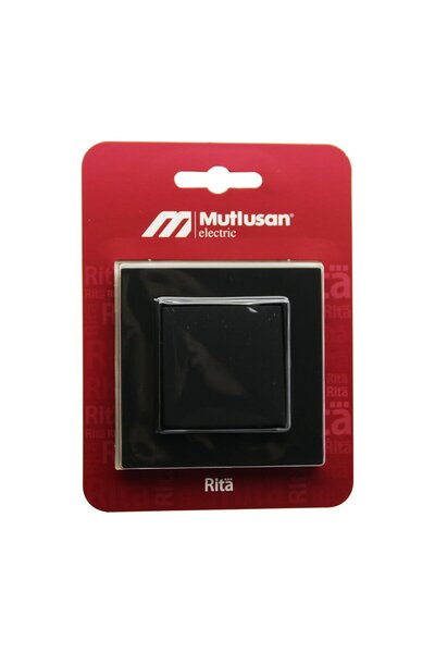 Amazex Store Mutlusan Ri̇ta-2220 401 0284Blocked - Card Black - Single Switch Screw - Framed (4767)