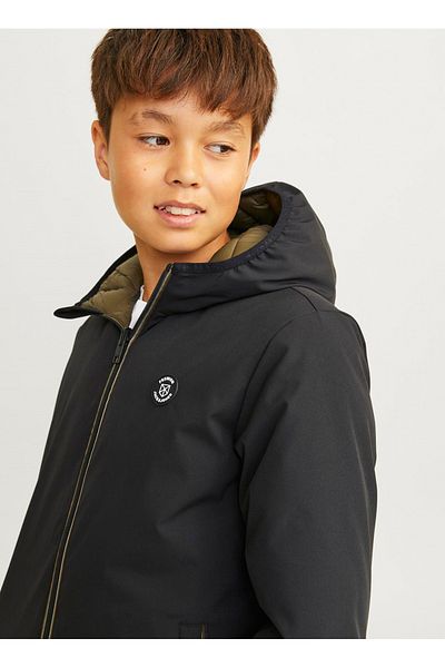 Jack & Jones Palton negru pentru bărbați 12263276