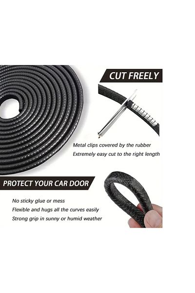 İsmiyle Al 5-Meter Car Door Edge Protection Strip Roll - Isl6924-7405