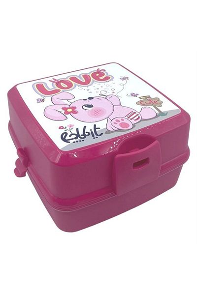 Narnuga 4 Compartment Lunch Box with Spoon Fork - Children's Container Mct4374-3492