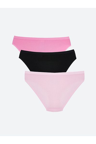 LC Waikiki Lw - Chiloți de bikini imprimați, pachet de 3