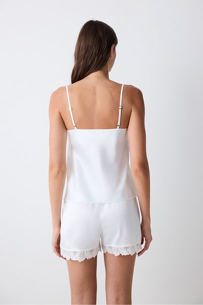 Penti Braut Aura Satin Weiß Shorts