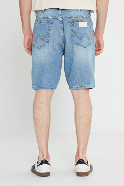 WRANGLER Regular Fit Normal Kesim Normal Bel %100 Pamuk Açık Mavi Jean Kot Şort