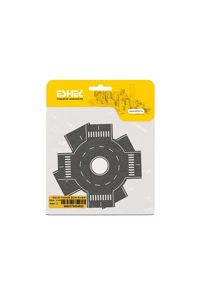 Jordania Eshel Flat Round Intersection - 1/200 Set of 2
