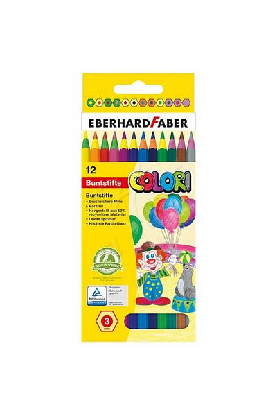 Eberhard Faber Eberhard Colori 12-Piece Dry Paint Pen - Wood Free514823
