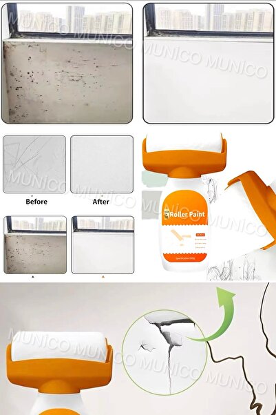 Munico DIY Yenileme Duvar Reklamları Duvar Tamir Rulosu Boya Duvar Tamir Macunu Badana Çivi İzi Kapatma