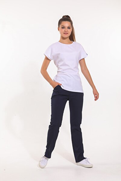 Wio Uniform Jonquıl Kadın Likralı Üniforma Takımı - Beyaz