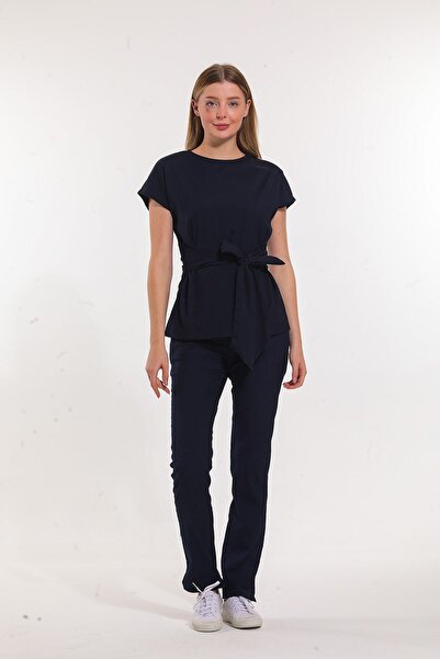 Wio Uniform Jonquıl Doktor Hemşire Cerrahi Üniforma Takım - Kadın, Lacivert