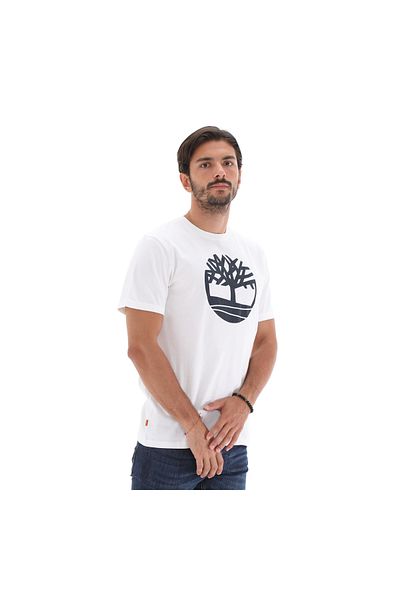 Timberland B0a2c2r1001-r Ss Kennebec River Tree Logo Tee Erkek T-shirt Beyaz