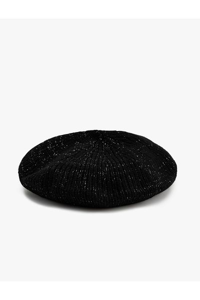 Koton Glitter Knitwear Painter Hat